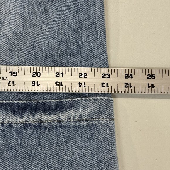 We The Free People High Roller Jumpsuit Womens L Blue Denim Pull On Relaxed Crop - Picture 4 of 10